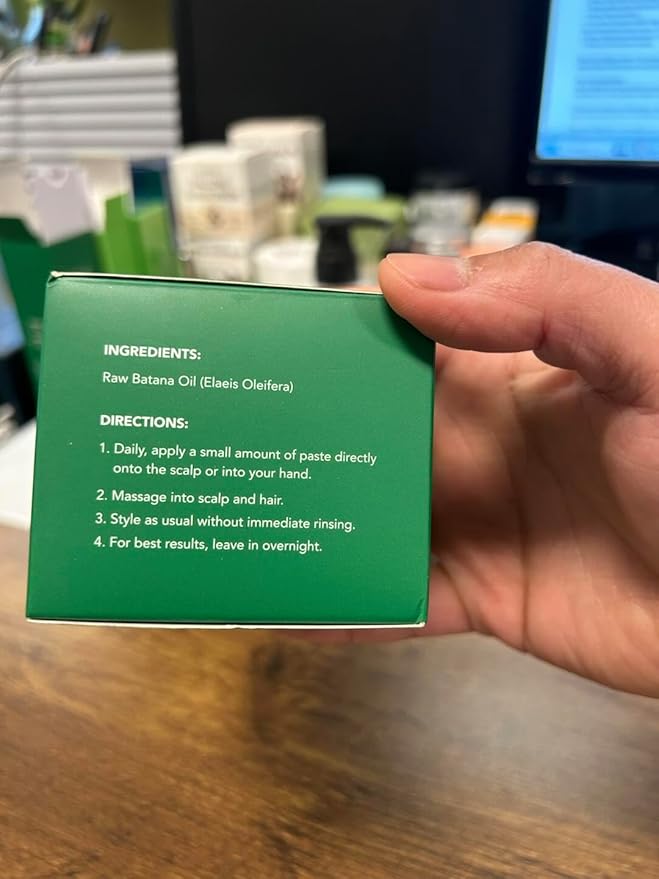 Dersie 100% Raw Batana Oil: Unrefined Raw Batana Oil Paste Sourced from Honduras (4 oz)