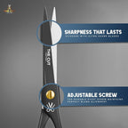 The Cut Factory® 6.5” Matte Black Luxury Hair Scissors – Ultra-Sharp High Carbon Steel Barber Shears for Men, Women & Kids – Gift-Boxed with Leather Pouch – Precision Cutting for Salon & Home