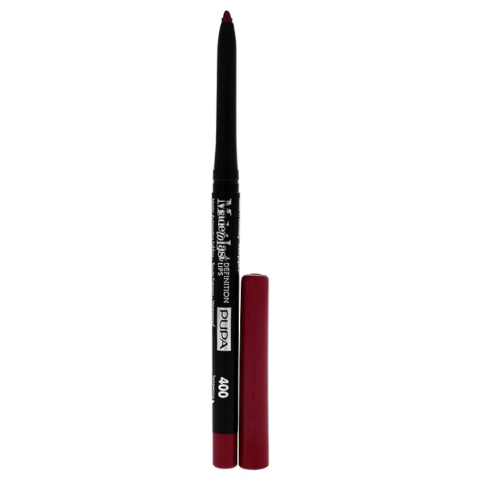 PUPA Milano Made To Last Definition Lips Pencil - For Precise Lip Contouring - Absolute Color Release - Very Smooth Application - Soft, And Clings Perfectly To Lips - 400 Intense Fuchsia - 0.012 OZ