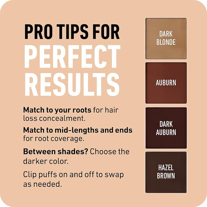 BOLDIFY Hairline Powder Color Sample Kit - Root Touch Up Hair Color for Gray Coverage - Bald Spot Concealing Hair Powder for Women & Men - 24-Hour Stain-Proof - Reds