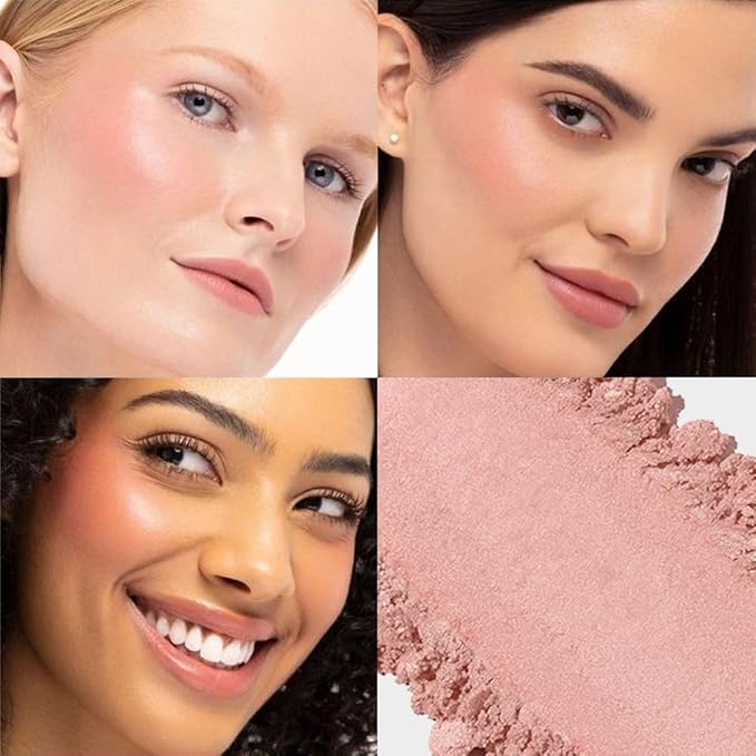 Blush for Cheeks,Pink Peach Powder Matte Blush Palette Cheeks Face Makeup for Older Women,Lightweight,Smooth,Blendable,Fade and Transfer-Resistant,Effortless Matte Natural Finish,Vegan & Cruelty Free