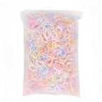 3200 Pcs Elastic Rubber Bands Small Hair Ties Hair Rubber Mini Hair Bands Hair Elastics Tiny Soft Holder Ponytails for Girls (Light Multicolor)