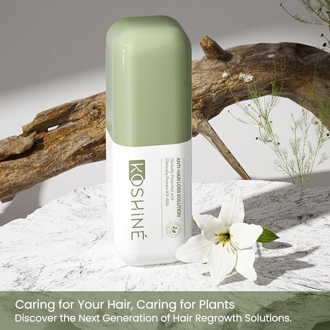 0.5% KX-826 DHT Blocker Hair Thickening Growth Products，Plant-Based Extract Essence Anti-Hair Loss Solution,Hair Spray,3 Days Oil Control 1-2 Weeks Hair Loss Reduction 3-6 Months New Hair Visible