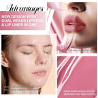 Kaely 2-in-1 Matte Lipstick and Lip Liner, Liquid Lip Stain Makeup for women Long Lasting Waterproof Smudge Proof, labiales matte mate larga duracion listip 24 hours originales, 35 Mauve Pink