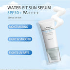 2PCS Centella Sunscreen SPF 50,Face Sun Screen Long-Lasting Protection,Madagascar Sunscreen,NO White Cast - Dry Oily Skincare (Blue)