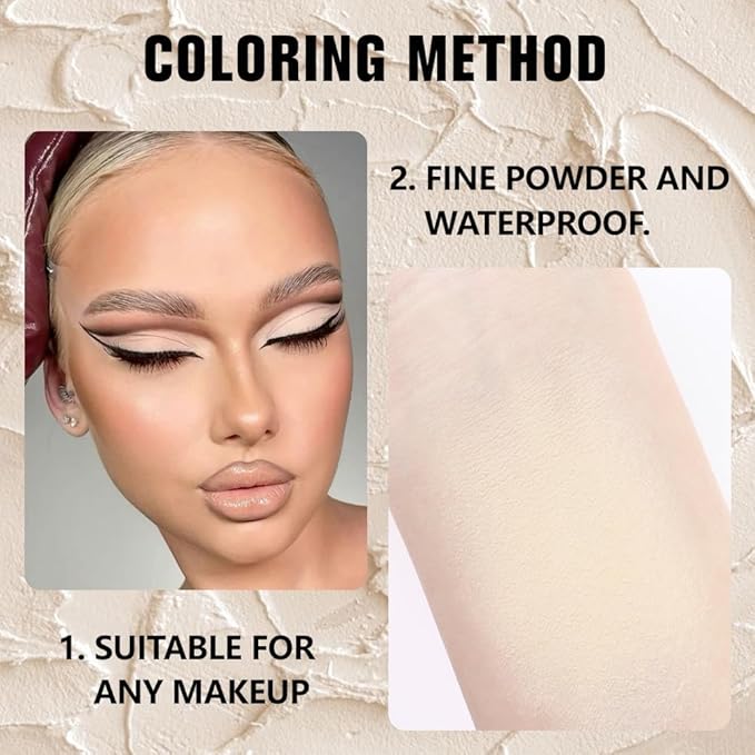 evpct Matte Nude Beige Mini Single Eyeshadow Palette, French Anilla Nude Natural Cream Matte Eye Shadow Palette Makeup Singles for Older Women Eyes, High Pigment Long Lasting Monochrome Eyeshadow