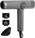 Hair Dryer for salon-1800W high Speed Powerful Blow Dryer with a110,000 RPM Lightweight Turbo Heat for Fast Drying (Silver)