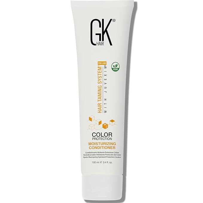 GK HAIR Global Keratin Moisturizing Conditioner (100ml/3.4 Fl Oz) for Hydrating Color Protection Dry Damage Curly Frizzy Color Treated Hair Repair Organic Paraben Sulfate Free All Hair Types