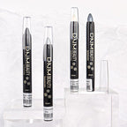 evpct Pearl Black Shimmer Cream Eye Shadow Brightener Sticks Set for Eyes, Black Shimmery Matte Pencil Eye shadow Applicator Stick Pen Palette Makeup Waterproof sombras en crema para ojos 03#