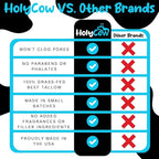 HolyCow Beef Tallow For Skin - Whipped Tallow Balm with Organic Jojoba Oil (Unscented/Herb-Infused), Grass Fed Beef Tallow Face Moisturizer for Eczema, Baby, Lip Balm - Lotion For Extremely Dry Skin