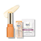 RoC Multi Correxion Revive + Glow Eye Balm with Vitamin C (0.14 oz) + Retinol Eye Cream Packette