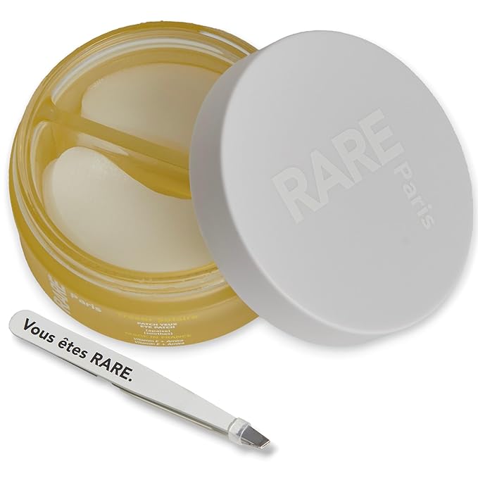 RARE Paris - Trésor Solaire - Soothing Under Eye Patches - Soothing & Strengthening - With Vitamin E & Arnica - Brightening, Firming & Revitalizing - Multi-Active Serum Formula - 30 Pairs