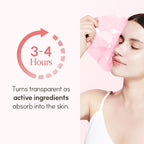 The Face Shop Rose PDRN Pink Collagen Face Mask, Korean Glass Skin Essential, Hyaluronic Acid for Moisturizing & Skin Elasticity, Firming, 4EA