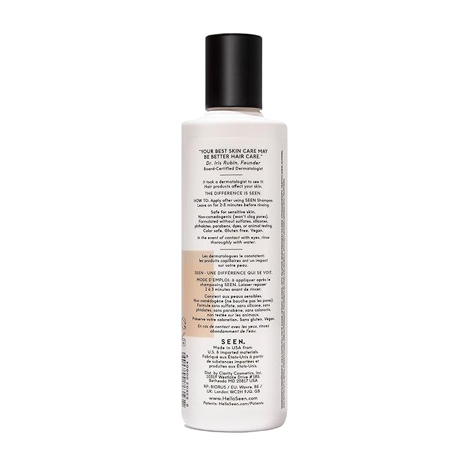 SEEN Conditioner - Scented - Non-Comedogenic & Sulfate-Free Hair Conditioner- Dermatologist-Developed -Safe for Sensitive & Acne Prone Skin