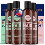 Moerie Volumizing Shampoo and Conditioner for Hair Loss - Thickening Products with Ingredients of Natural Origin - Over 100 Active Ingredients for Thick, Long, Luscious Hair, Double Set
