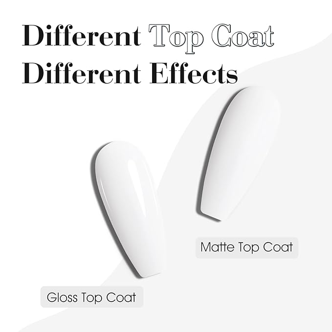 CANNI 2Pcs Hema-Free White Gel Nail Polish Set- White Gel Polish Kit, Soak Off LED Nail Gel Manicure Kit DIY at Home Salon Gifts for Women Girls