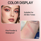 Erinde Dusty Rose Single Eyeshadow Palette, Matte Shimmer Cream Eye Shadow for Women, Blendable Long-Lasting Waterproof Eye Makeup Palette, High Pigment Powder Sombra De Ojos, 06 Blush Pink