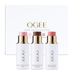 Ogee Face Stick Radiant Collection Trio - Contour Stick Makeup Collection - Certified Organic Contour Palette - Includes Bronzer Stick, Blush Stick & Highlighter Stick