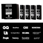 RUGGED & DAPPER Lip Balm for Men - Certified Organic + Natural Ingredients - 4 Pack - Hydrating Mens Chapstick - USA Made