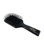 Phillips Brush Luxe Square Paddle Purse Sized Hair Brush, Sleek Black Color with Gold Accents – 7 inch Detangler Paddle Brush from the Luxe Series by Phillips Brush
