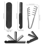 Volumizing Texture Comb, Wide-Tooth Hair Styling Comb for Men & Women, Fluffy Curly Texture Roots Volume Combs, Bangs Seam Grooming Styling Tool (2Pcs)