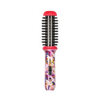 CALISTA GoGo Mini Heated Round Brush | Curl, De-Frizz, and Style Hair with the Mini 7” Styling Tool | Heats to 365°F | Perfect for Travel | Dual Voltage | Compatible for Most Hair Types (Pink Petals)