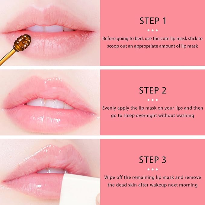 1PCS Bee Lip Balm Honey Pot,