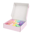 MEEDEE 100 Pack Rainbow Elastic Hair Ties: No Crease, Soft Ribbon Knotted Ponytail Holders for Women, Ouchless Yoga Bracelets