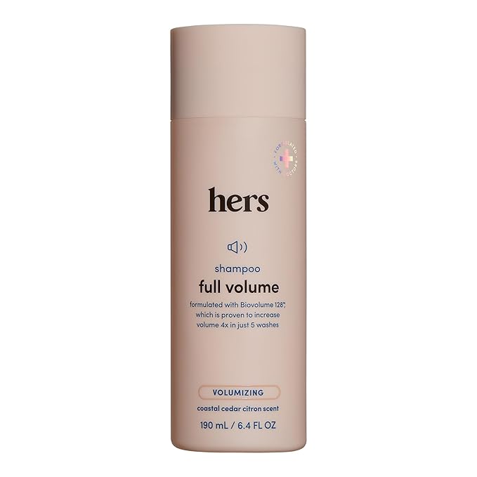 hers full volume volumizing shampoo for volume, shine & bounce - 6.4 fl oz