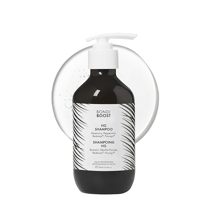 BONDIBOOST HG Anti-Thinning Shampoo for Women & Men [10.14 fl oz], Clinically Tested to Promote Fuller + Thicker-Looking Hair, Natural Mint Scent + Procapil, Redensyl & Rosemary Formula, Sulfate-Free