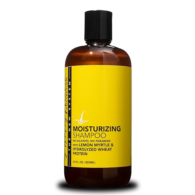 The Hair Diagram - Ashley Marie Moisturizing Shampoo - Natural Cleansing & Strengthening - Restorative Lemon Myrtle Shampoo with Hydrolyzed Wheat Protein - Color Safe - Paraben & Sulfate Free - 12oz