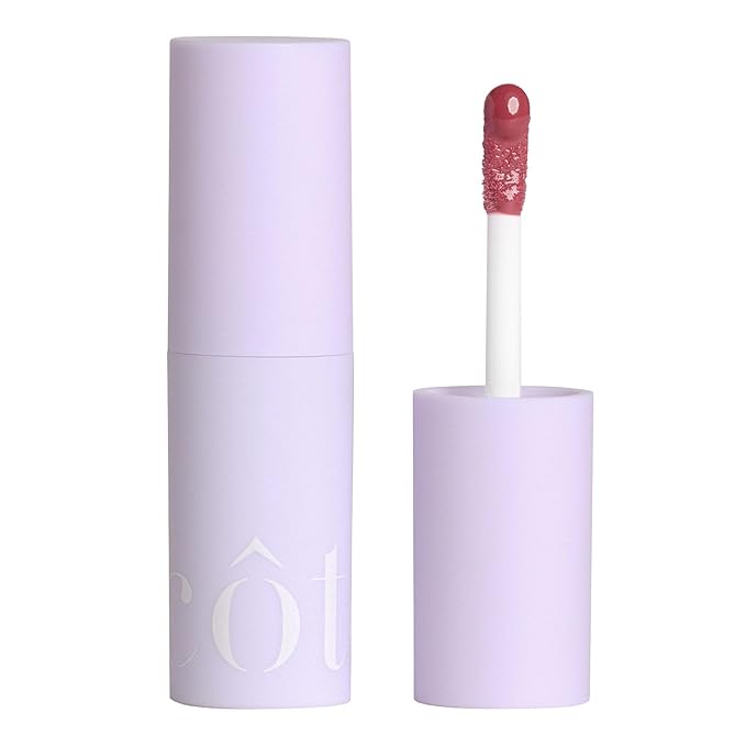 Cote Beauty's Mulberry Peptide Lip Shine, Ultra Hydrating & Long-Lasting Mauve Plumping Lip Gloss for Women with Hyaluronic Acid, Shea Butter & Jojoba Oil, Vegan & Cruelty-Free, 0.12 Fl Oz