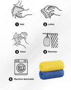 2Pcs African Net Sponge Authentic with Knots - Exfoliating Body Scrubber for All Skin Types, African Bath Sponge, Wash Cloth, Gentle Exfoliation Shower Rag for Women Daily Use