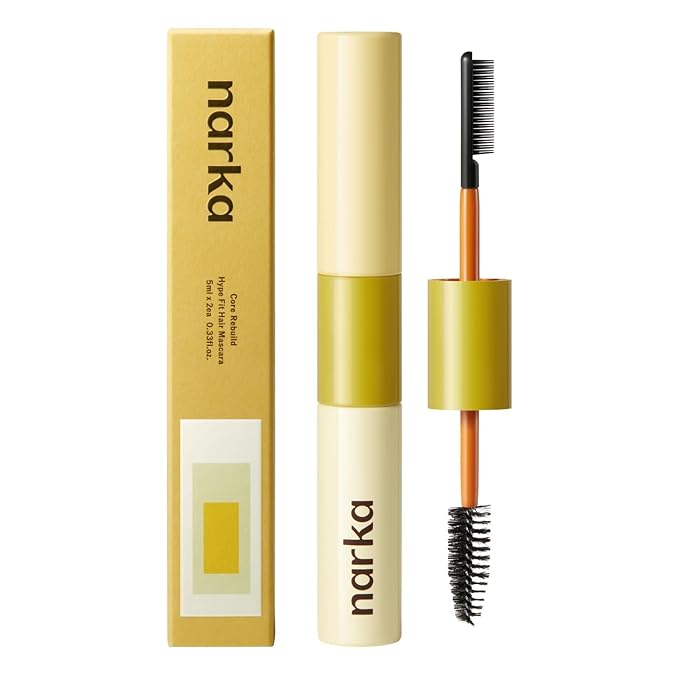Hype Fit Hair Mascara – Flyaway Slick Stick & Edge Control with Dual-Brush Design for Precision Styling, Lightweight Non-Greasy Natural Hold, Easy-Wash Formula