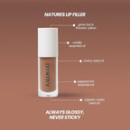 Tinted Lip Oil with Tallow & Lanolin – Hydrating Balm-Gloss Hybrid with Cherry Seed Oil & Castor Oil – Natural Mineral Pigments, Nourishing Moisture, Non-Sticky Shine (5 Shades) (Bare)