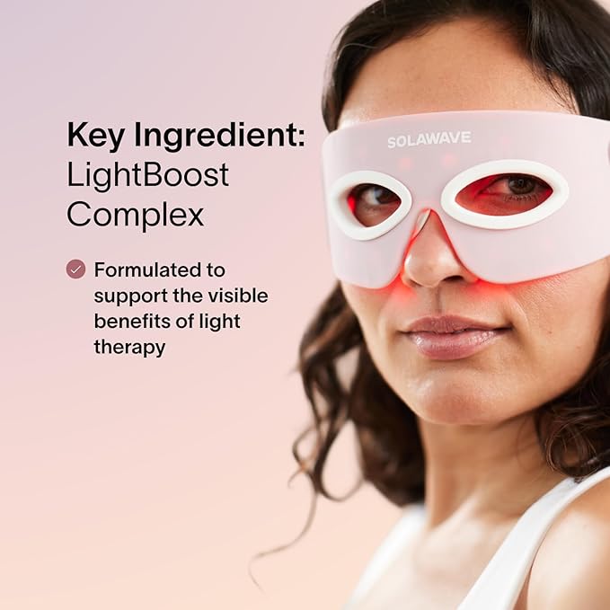 Solawave LightBoost Eye Cream | Reduces Appearance of Dark Circles, Puffiness, & Under Eye Bags | Anti Aging, Wrinkle Smoothing, Brightening, Hydrating, & Collagen Support | Enhances Red Light Therapy