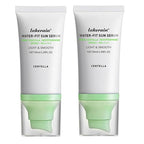 2PCS Centella Sunscreen SPF 50,Face Sun Screen Long-Lasting Protection,Madagascar Sunscreen,NO White Cast - Dry Oily Skincare,Moisturizing Non-Sticky Centella Water-Fit Sun Serum for All Skin. (Green)