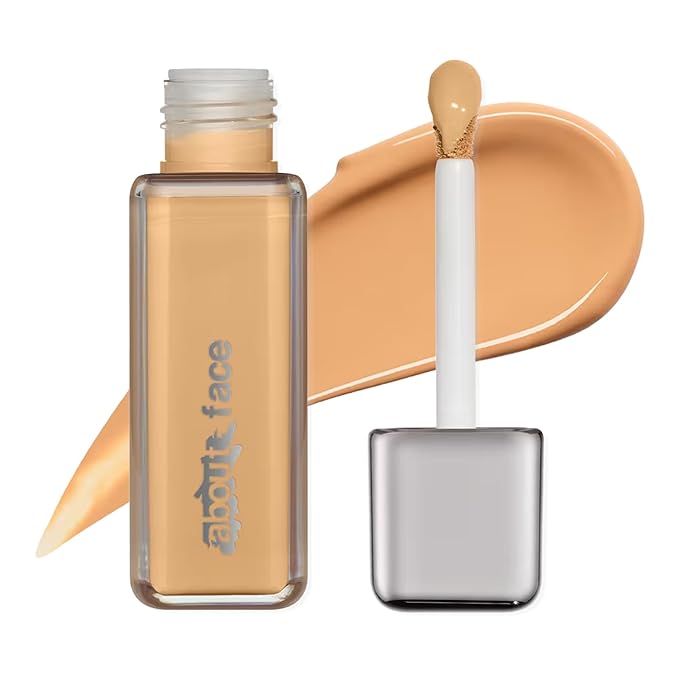 about-face THE PERFORMER Skin-Focused Foundation M1Neutral – Medium Coverage, Long-Wear, Breathable & Buildable Base – Clean, Vegan, Hydrating Formula with Blue Agave & Chlorella – 1.08oz