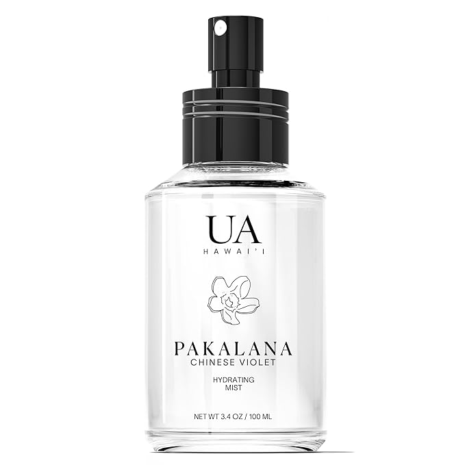 Pakalana Chinese Violet Body and Hair Mist from Hawaii, Hair Perfume for a Light, Hydrating Refresh, Body Mist for Women and Men, Alcohol-Free, With Moisturizing Hyaluronic Acid & Glycerin, 3.4 oz