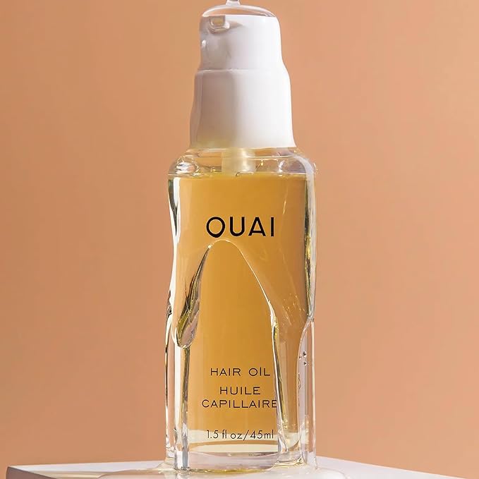 OUAI Curl Cream + Hair Oil Bundle - Hair Styling Products for Frizz Control - Includes Curl Cream (8 Oz) + Hair Oil (1.5 Oz) - 2-Piece Hair Care Set