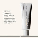 Cyklar Lactic Acid Foaming Body Polish – Exfoliating Body Wash & Cleanser – Features AHAs & Volcanic Pumice Exfoliators – Includes Glycerin for Hydration – Fragrance-Free, 11 fl oz