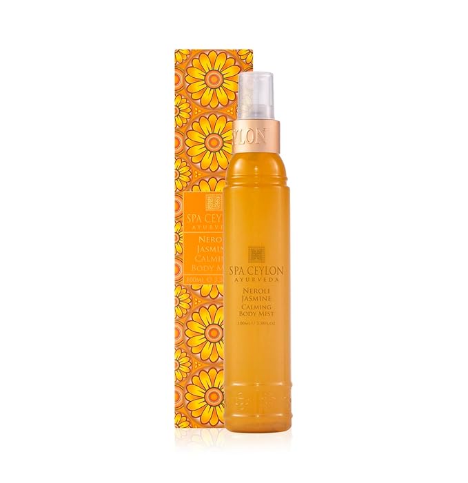 SPA CEYLON NEROLI JASMINE Calming Body Mist | Essential Oils | Aromatherapy Face and Body | Relaxing Pillow Mist | 100ml