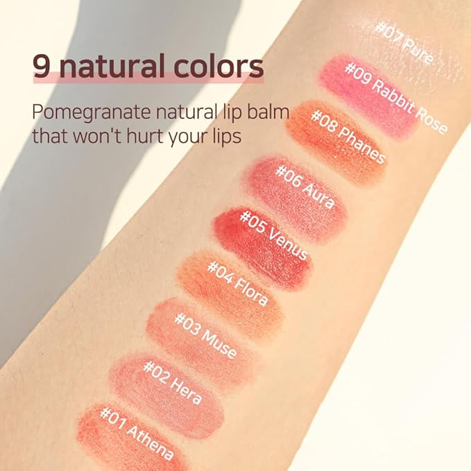 Lux Triple Lip Cure Balm (0.17 oz) (HERA (Pink Red)) 4 million units sold in Korea, Natural Tinted Korean Lip Balm, Petroleum/Paraben Free, Lip Butter,lip balm hydrating,tinted moisturizer