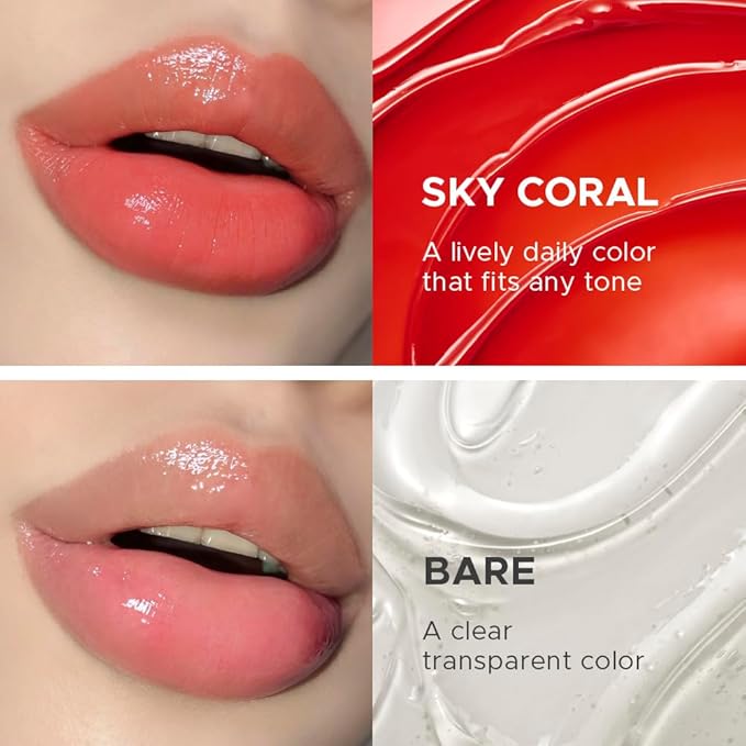 PRIMERA Retinol Serum Bare + Sky Coral | Tinted Hydrating Oil & Stain with Collagen for Moisturizing Care, Korean Tint, 0.24 oz / 7g, Holiday Gift Set & Stocking Stuffer