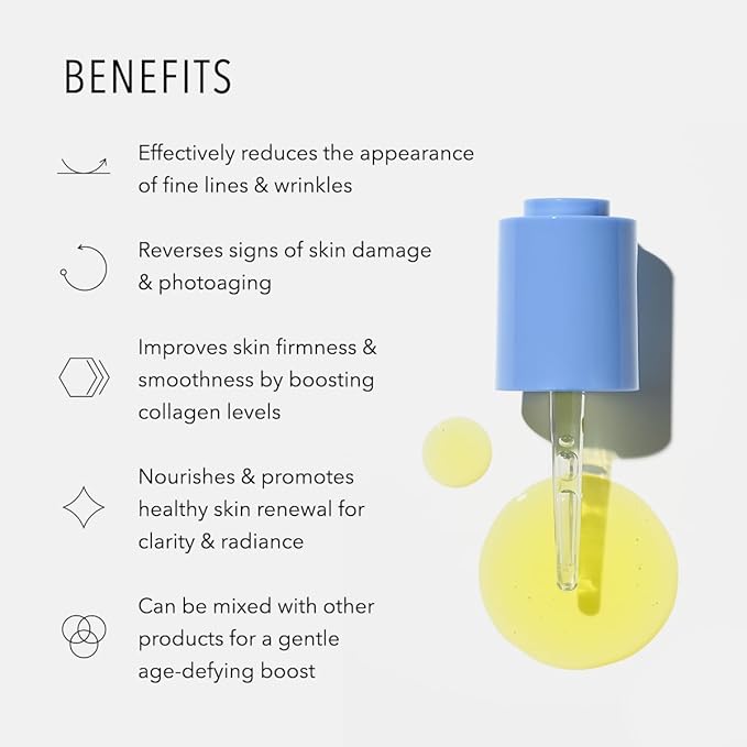 HydroPeptide Micro-Dose Glow Booster, Gentle Retinol Oil-Based Serum, 1 Ounce