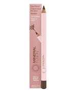 Mineral Fusion Eye Pencil (Dark Brown - Touch) - Eyeliner with Soothing Chamomile, Meadowfoam & Vitamin E - Smooth & Long Lasting, Hypoallergenic, Non-Irritating Eye Makeup