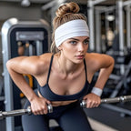 12 Pcs Stretchy Sport Headbands for Women,Absorbed Sport Headband Soft Twist Knotted Headbands for Yoga, Workout Daily Life