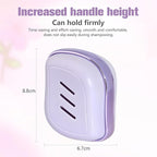 2-in-1 Scalp Massager Shampoo Brush,Scalp Dandruff Removal with Soft Silicone Bristles,Wet & Dry Scalp Care Head Scrubber Hair Washing,Comfortable for All Hair Types