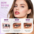 Iron Wand Mascara, Waterproof Metal Wand Mascara Volume and Length, Brushless Mascaras for Long Lasting No Clumping 3D Curling Eyelash (Black)