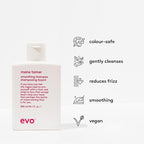 EVO Mane Tamer Smoothing Shampoo - Full Size Smoothing Shampoo To Gently Cleanse, Reduce Frizz & Control Unruly Hair - 10.1fl.oz